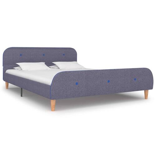 Sengeramme uden madras 135x190 cm stof lysegrå