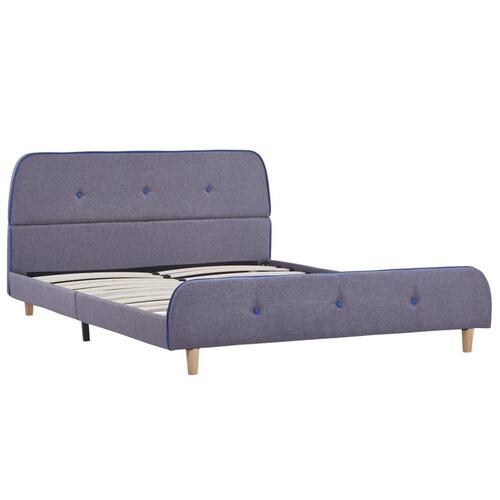 Sengeramme uden madras 135x190 cm stof lysegrå