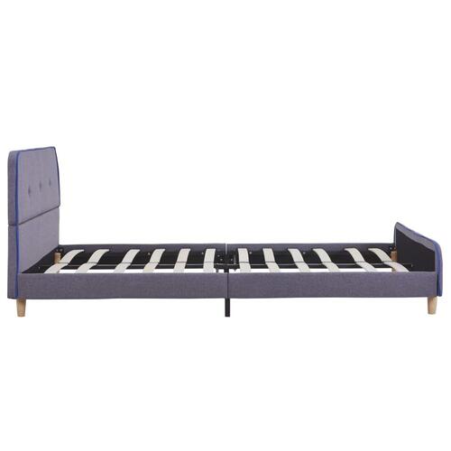 Sengeramme uden madras 135x190 cm stof lysegrå