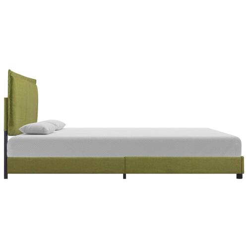Sengeramme uden madras 135x190 cm stof grøn