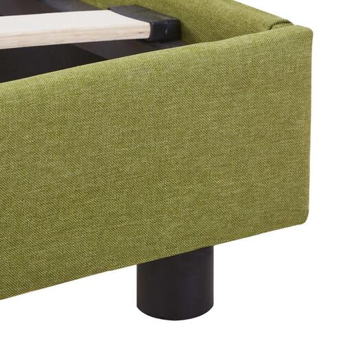 Sengeramme uden madras 135x190 cm stof grøn