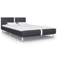 Sengestel uden madras 135x190 cm kunstlæder sort