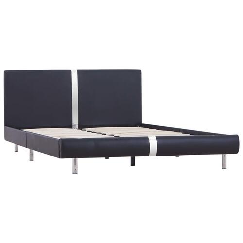 Sengestel uden madras 135x190 cm kunstlæder sort