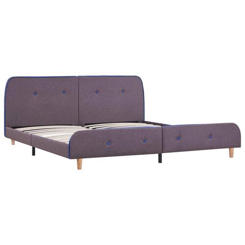 Sengeramme uden madras 150x200 cm stof gråbrun