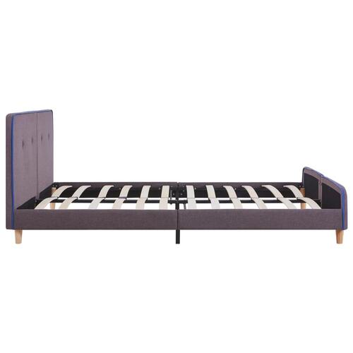 Sengeramme uden madras 150x200 cm stof gråbrun