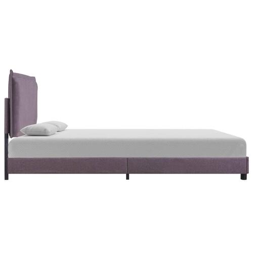 Sengeramme uden madras 135x190 cm stof gråbrun