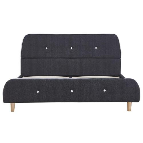 Sengeramme uden madras 135x190 cm stof mørkegrå