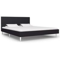 Sengeramme uden madras 135x190 cm stof sort