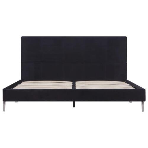 Sengeramme uden madras 135x190 cm stof sort