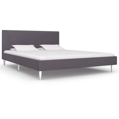Sengeramme uden madras 135x190 cm stof grå