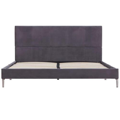 Sengeramme uden madras 135x190 cm stof grå