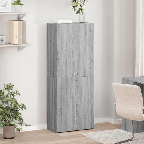 Arkivskab 60x32x153 cm konstrueret træ grå sonoma-eg