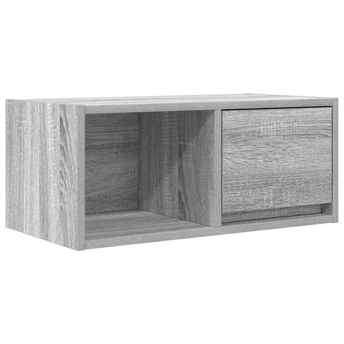 Tv-bord 60x31x25,5 cm konstrueret træ grå sonoma-eg