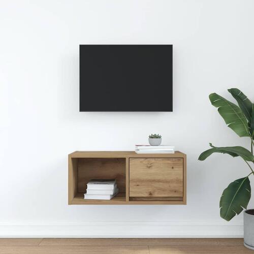 Tv-bord 60x31x25,5 cm konstrueret træ kunsteg