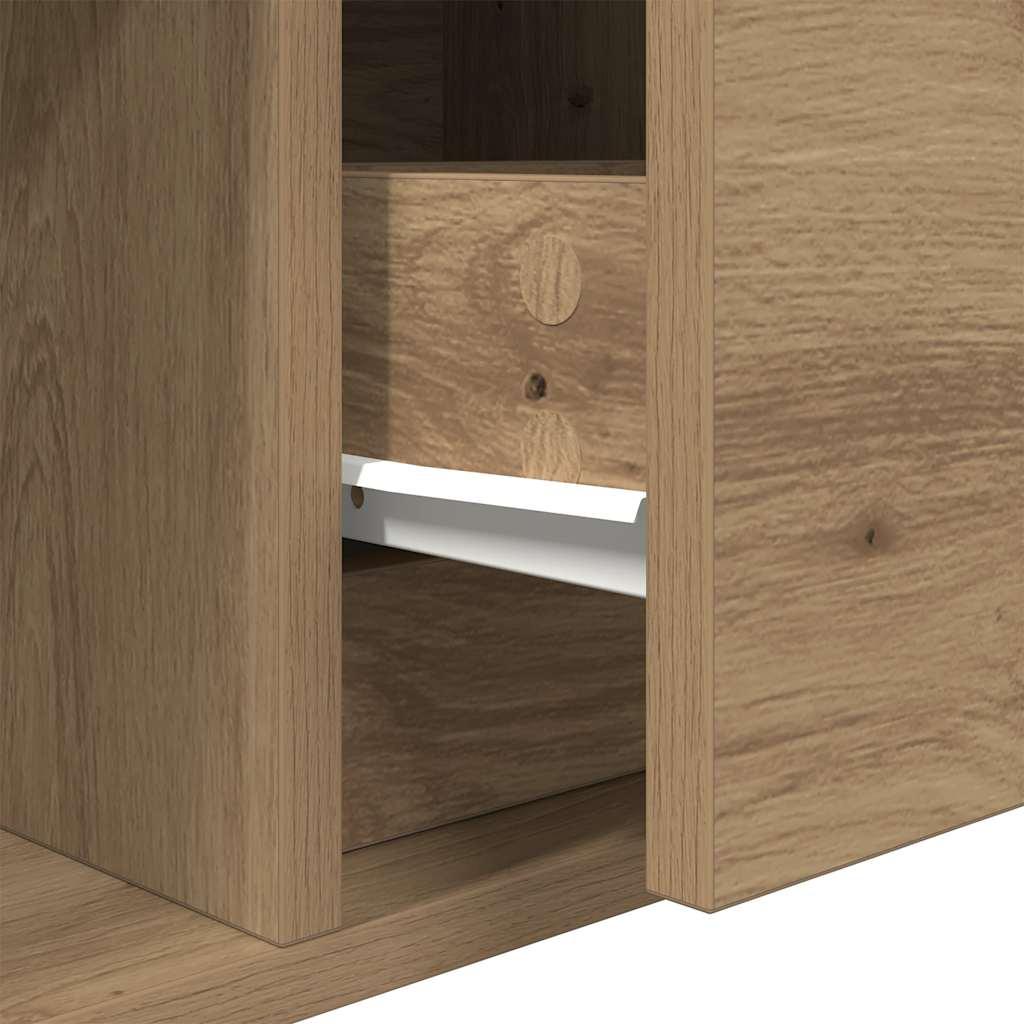 Tv-bord 60x31x25,5 cm konstrueret træ kunsteg