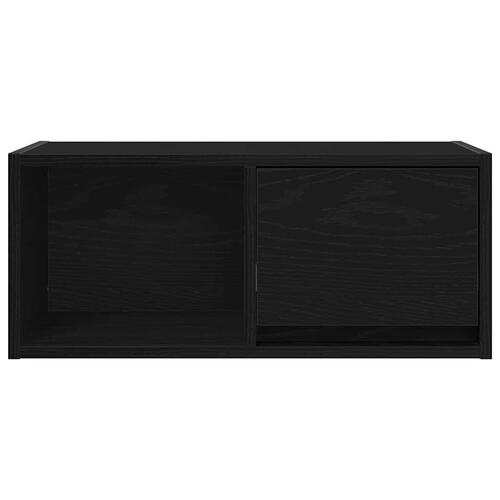 Tv-bord 60x31x25,5 cm konstrueret træ sort egetræsfarve