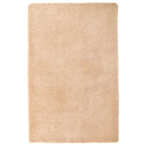 Shaggy gulvtæppe NAVARRA 130x200 cm høje luv polyester beige