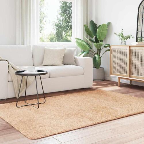 Shaggy gulvtæppe NAVARRA 130x200 cm høje luv polyester beige