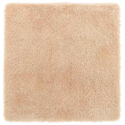 Shaggy gulvtæppe NAVARRA 160x160 cm høje luv polyester beige