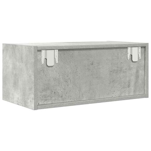 Tv-bord 60x31x25,5 cm konstrueret træ betongrå