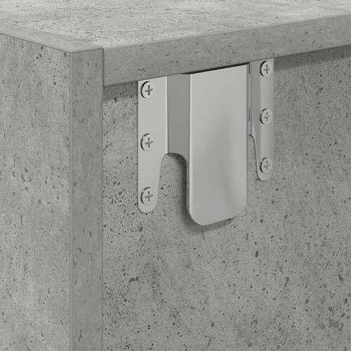 Tv-bord 60x31x25,5 cm konstrueret træ betongrå