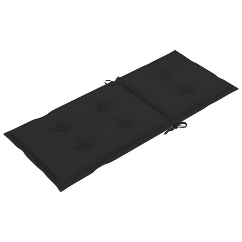 Stolehynder m. høj ryg 6 stk. 120x50x7 cm stof sort