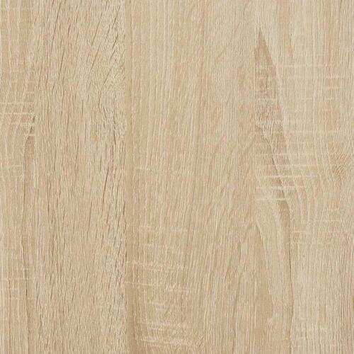 Sengebord med 2 skuffer 38x34x80 cm sonoma-eg