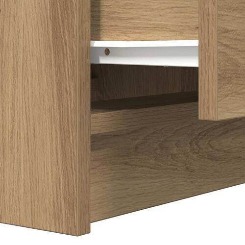 Sengebord med 2 skuffer 38x34x80 cm kunsteg