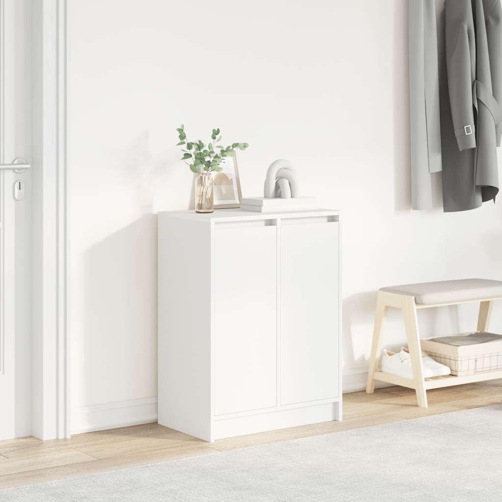Skoreol 57x34x76 cm konstrueret træ hvid billede