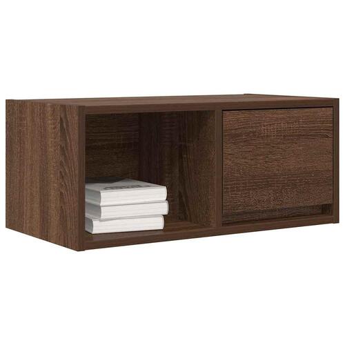 Tv-borde 2 stk. 60x31x25,5 cm konstrueret træ brunt egetræ