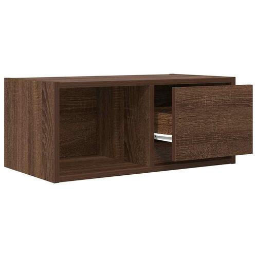 Tv-borde 2 stk. 60x31x25,5 cm konstrueret træ brunt egetræ
