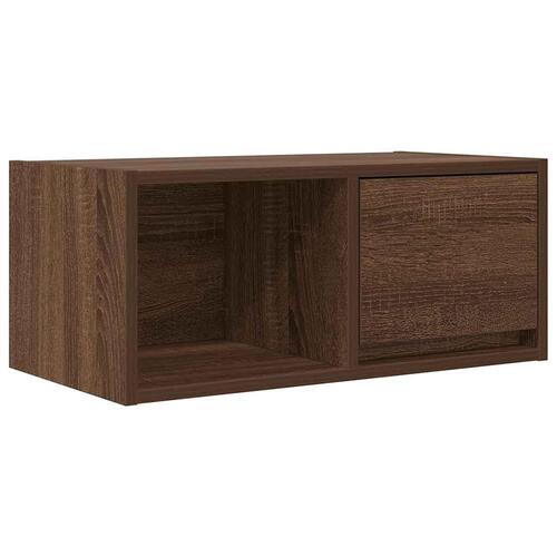Tv-borde 2 stk. 60x31x25,5 cm konstrueret træ brunt egetræ