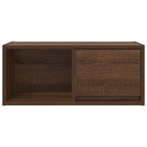 Tv-borde 2 stk. 60x31x25,5 cm konstrueret træ brunt egetræ
