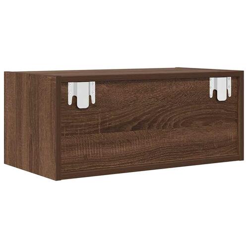 Tv-borde 2 stk. 60x31x25,5 cm konstrueret træ brunt egetræ