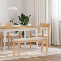 Bænk 110 cm massivt gummitræ