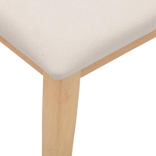 Bænk 110 cm massivt gummitræ