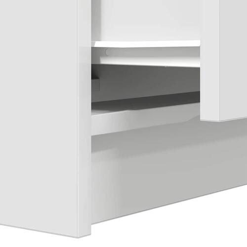 Sengeborde med 2 skuffer 2 stk. 38x34x80 cm hvid
