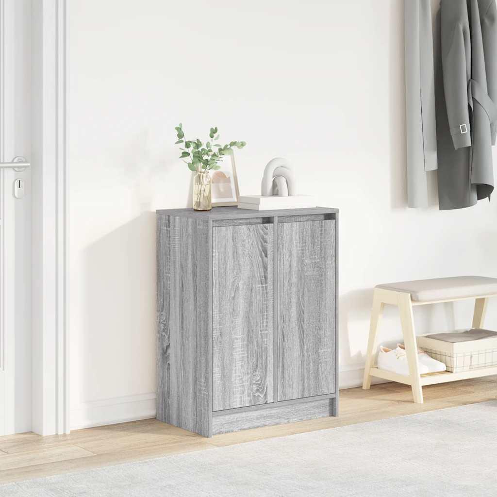 Skoreol 57x34x76 cm konstrueret træ grå sonoma-eg billede