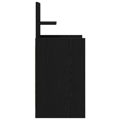 Sengeborde med 2 skuffer 2 stk. 38x34x80 cm sort