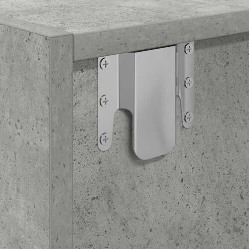 Tv-borde 2 stk. 60x31x25,5 cm konstrueret træ betongrå