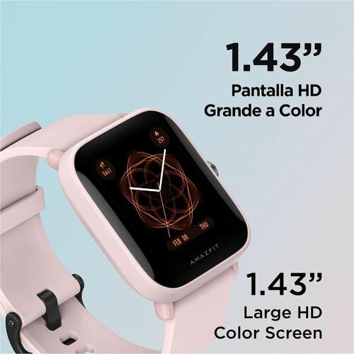 Smartwatch Amazfit Bip U Pro 1,43" GPS Bluetooth Sort Pink 1,43"
