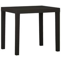 Havebord 79x65x72 cm plastik antracitgrå