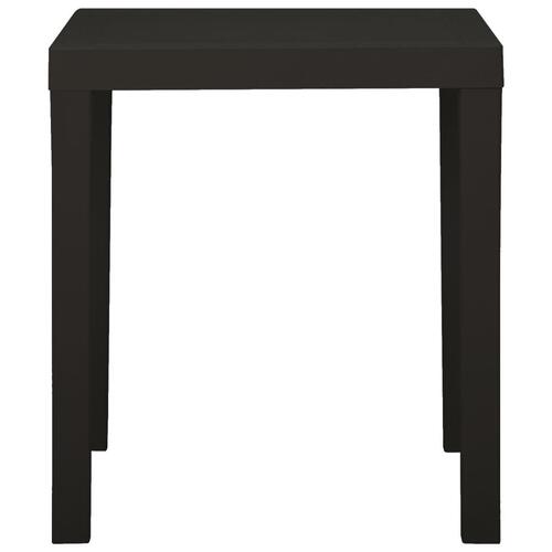 Havebord 79x65x72 cm plastik antracitgrå