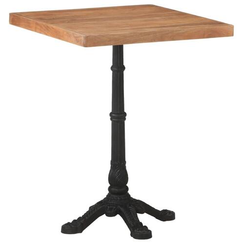 Bistrobord 60x60x76 cm massivt akacietræ