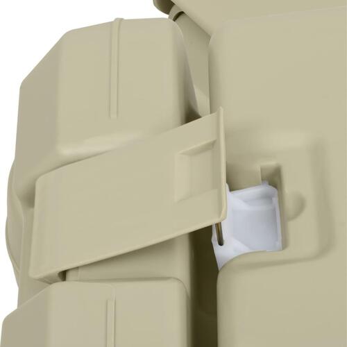 Transportabelt campingtoilet 10+10 l og håndvask 20 l grå
