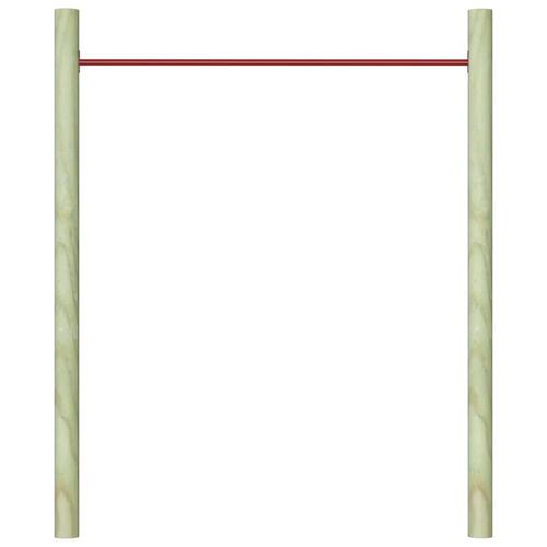 Kolbøttestang 125 cm stål rød
