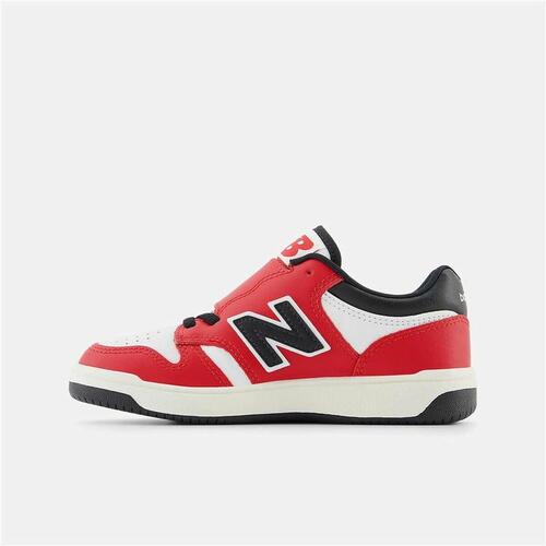 Sportssko til børn New Balance 480 HOOK LOOP Hvid Rød Tomat 34.5