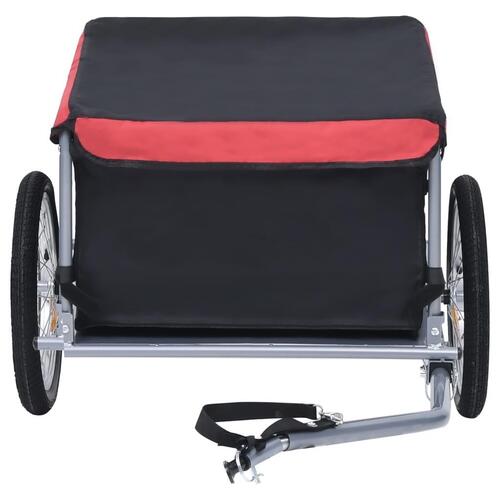Cykelvogn 65 kg sort og rød