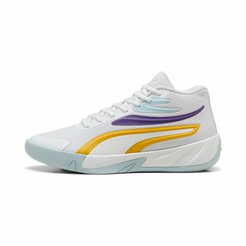Basketballsko til voksne Puma Court Pro Hvid Gul 43