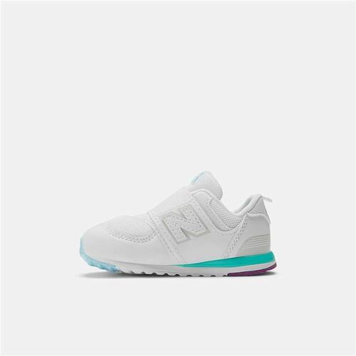 Sportssko til børn New Balance 574 NEW-B HOOK LOOP Hvid 39